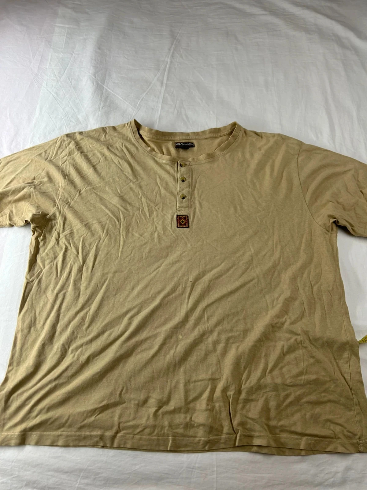 Beige vintage T-shirt atlas voor heren – photo 2